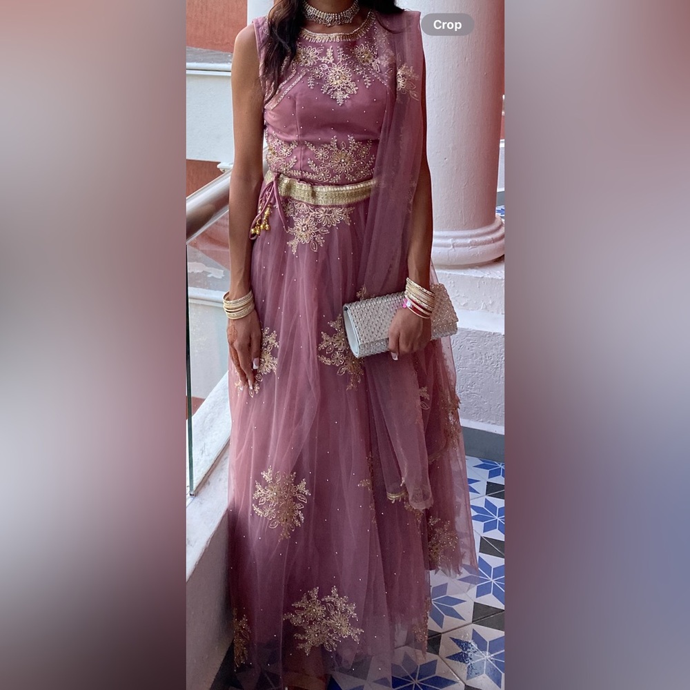 Dusty pink lehenga